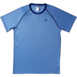 adidas BASE PLAIN TEE modrá M - Pánské sportovní tričko