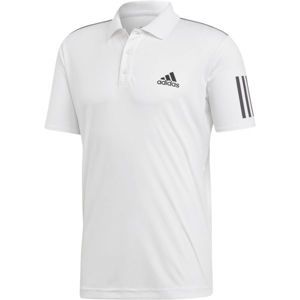 adidas CLUB 3 STRIPES POLO bílá M - Pánské polo tričko