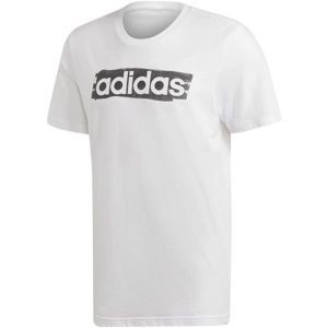 adidas E LIN BRUSH TEE bílá XL - Pánské triko