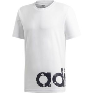 adidas M GRFX LNR TEE 2 bílá M - Pánské tričko