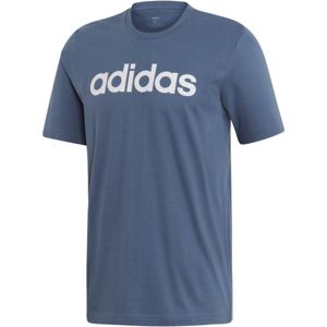 adidas E LIN TEE modrá M - Pánské tričko