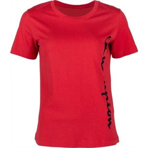 Champion CREWNECK T-SHIRT červená S - Dámské tričko