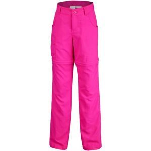 Columbia SILVER RIDGE III CONVT G růžová M - Dívčí outdoorové kalhoty