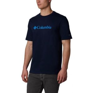 Columbia CSC BASIC LOGO SHORT SLEEVE tmavě modrá M - Pánské triko