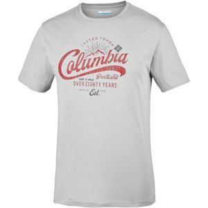 Columbia LEATHAN TRAIL TEE šedá XL - Pánské triko