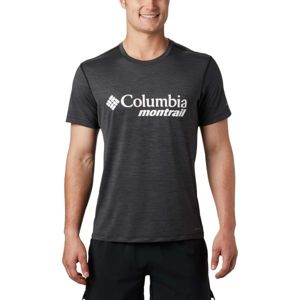 Columbia TRINITY TRAIL GRAPHIC TEE černá XXL - Pánské sportovní triko