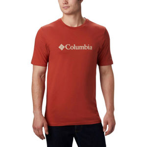 Columbia BASIC LOGO SHORT SLEEVE červená L - Pánské triko