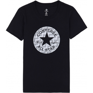 Converse VOLTAGE CHUCK PATCH NOVA TEE černá S - Dámské tričko
