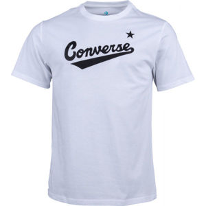 Converse CENTER FRONT LOGO TEE bílá M - Pánské triko