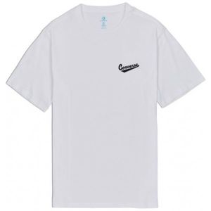 Converse LEFT CHEST LOGO TEE bílá XL - Pánské tričko