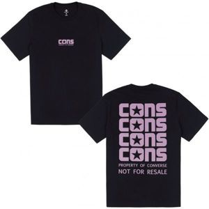 Converse CONS WORDMARK TEE černá M - Pánské triko