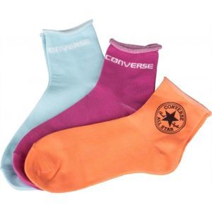 Converse WOMEN QUARTER STAMP LOGO oranžová 39-42 - Dámské ponožky