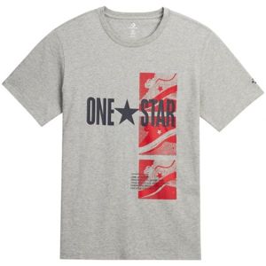 Converse ONE STAR PHOTO šedá S - Pánské triko