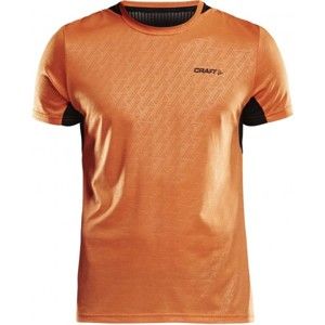 Craft BREAK SS TEE ONE oranžová M - Pánské funkční triko