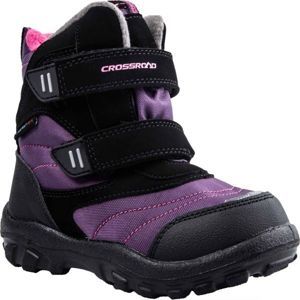 Crossroad CUDDI fialová 27 - Dětská zimní obuv