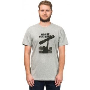 Horsefeathers ROCKY T-SHIRT šedá S - Pánské tričko