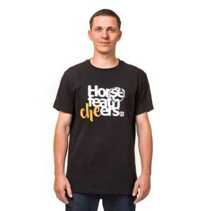 Horsefeathers CHEERS T-SHIRT černá S - Pánské tričko