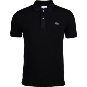 Lacoste SLIM SHORT SLEEVE POLO černá XL - Pánské polo tričko