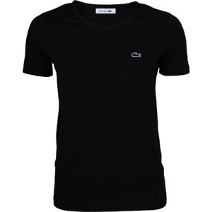 Lacoste ZERO NECK SS T-SHIRT černá S - Dámské tričko