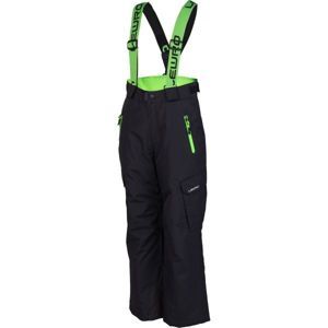 Lewro NIVES zelená 128-134 - Dětské snowboardové kalhoty