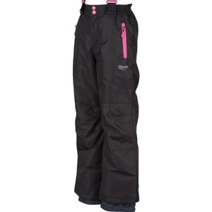Lewro LEITH 140-170 černá 152-158 - Dívčí lyžařské kalhoty