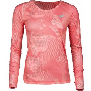 Lotto X RIDE II TEE LS PRT W růžová XL - Dámské sportovní triko