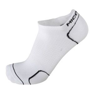 Mico LIG WEIGHT LOWCUT bílá XL - Funkční cyklistické ponožky
