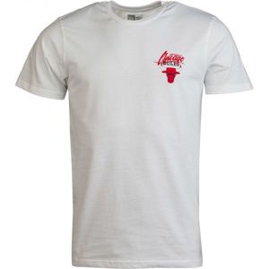 New Era NBA SCRIPT LOGO CHICAGO BULLS bílá XL - Pánské tričko