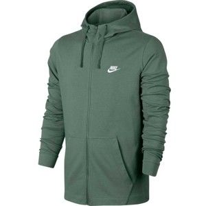 Nike HOODIE FZ JSY CLUB tmavě zelená 2xl - Pánská mikina