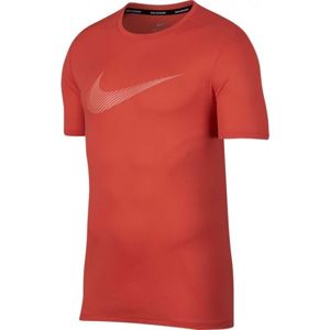 Nike BREATHE RUN TOP SS GX červená L - Pánský běžecký top