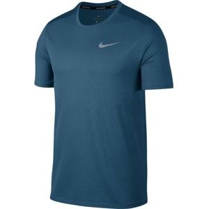 Nike BRTHE RUN TOP SS tmavě modrá XXL - Pánský běžecký top