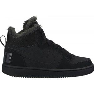 Nike COURT BOROUGH MID WINTER GS černá 5Y - Dětské zateplené boty