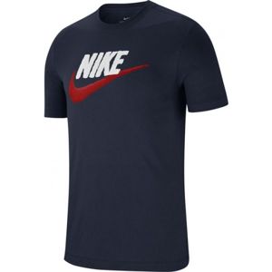 Nike NSW TEE BRAND MARK M tmavě modrá M - Pánské tričko