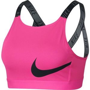 Nike CLASSIC LOGO BRA 2 růžová S - Dámská sportovní podprsenka