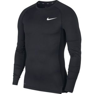 Nike NP TOP LS TIGHT M černá L - Pánské tričko s dlouhým rukávem