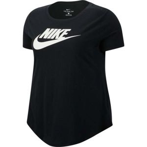 Nike NSW TEE ESSNTL FUTURA PLUS černá 3x - Dámské tričko