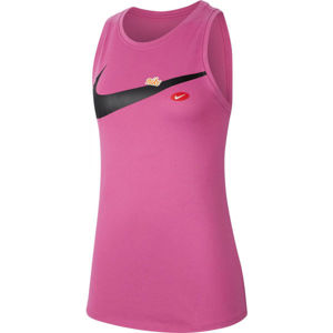 Nike DRY TOM TANK DFC JDIY W růžová S - Dámské tréninkové tílko