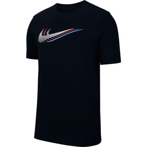Nike NSW SS TEE SWOOSH M černá M - Pánské tričko