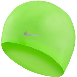 Nike SOLID SILICONE YOUTH zelená NS - Dětská plavecká čepice