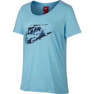 Nike W NSW TEE SCOOP ROCK GRDN modrá XS - Dámské tričko