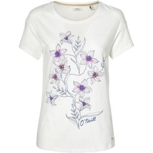 O'Neill LW BEACH FLOWER T-SHIRT bílá S - Dámské tričko