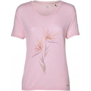 O'Neill LW TROPADELIC LOGO T-SHIRT růžová S - Dámské tričko