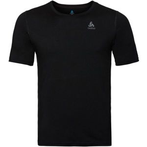 Odlo BL TOP CREV NECK S/S NATURAL 100% MERINO černá M - Pánské funkční tričko