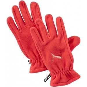 Puma FUNDAMENTALS FLEECE GLOVES červená M - Zimní rukavice