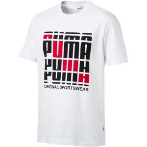 Puma TEE bílá M - Pánské stylové tričko