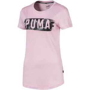 Puma FUSION GRAPHIC TEE růžová L - Dámské tričko