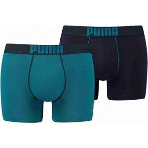 Puma REBEL PLACED PRINT BOXER 2P zelená S - Pánské boxerky