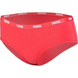 Puma RADICAL PRINT HIPSTER 2P PACKED červená S - Dámské kalhotky