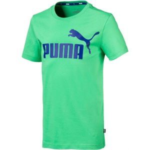 Puma SS LOGO TEE B zelená 128 - Dětské triko