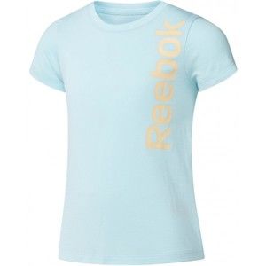 Reebok GIRLS ESSENTIALS BASIC T-SHIRT modrá 9-10 - Dětské sportovní tričko